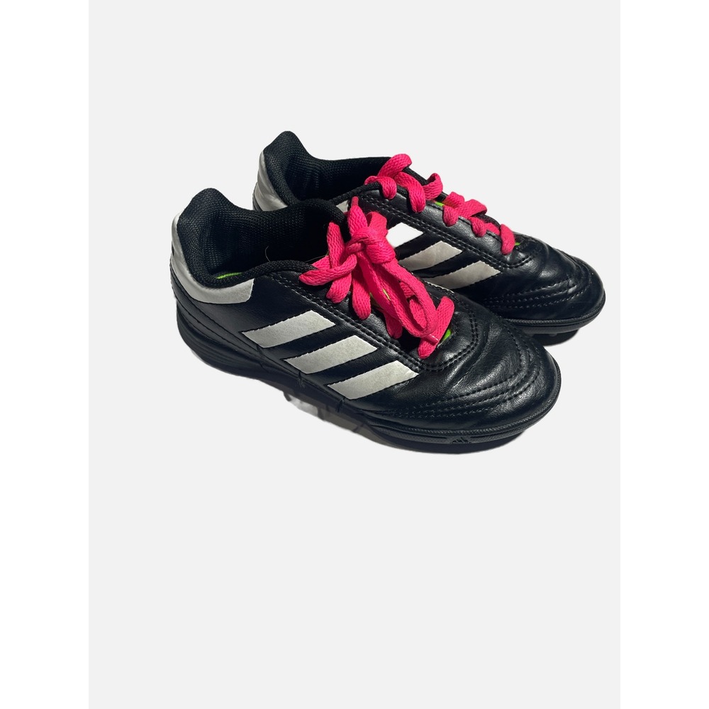 Adidas Goletto VI TF Soccer Cleats Kids Size 13K Black Pink Turf Sport Sneakers